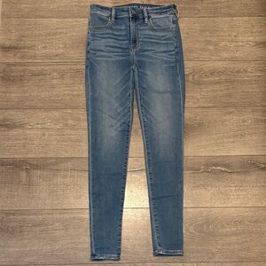 American Eagle Outfitters Women's High Rise Blue Jeans